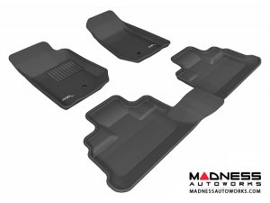 Jeep Wrangler Unlimited Floor Mats (Set of 3) - Black by 3D MAXpider Jeep Wrangler Unlimited Floor Mats (Set of 3) - Black by 3D MAXpider